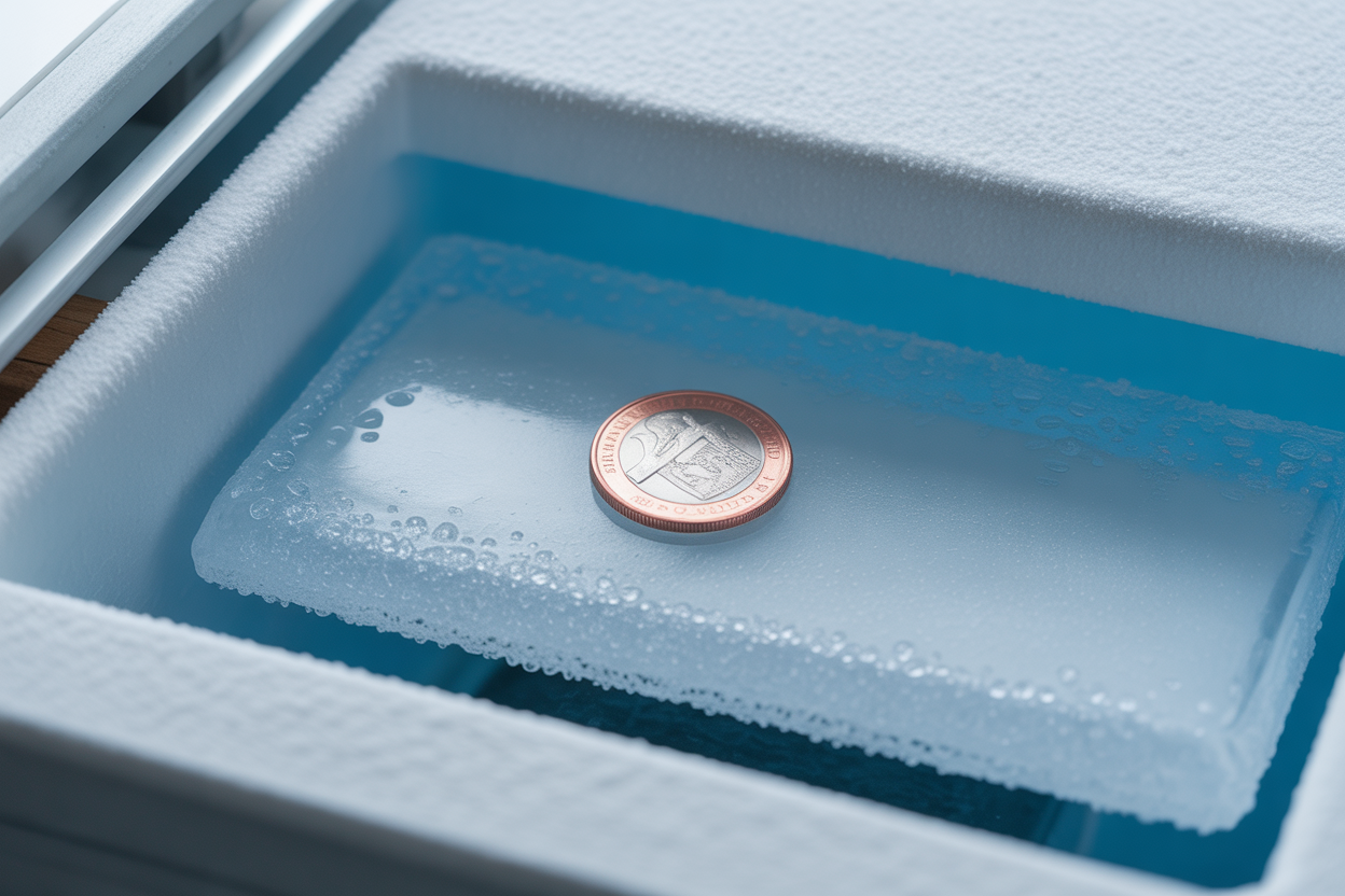 Descubra o truque simples da moeda no congelador que vai salvar sua vida