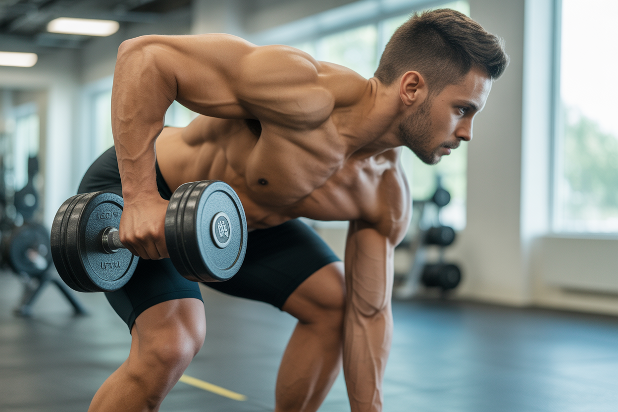 11 exercícios com haltere para ganhar músculos rapidamente