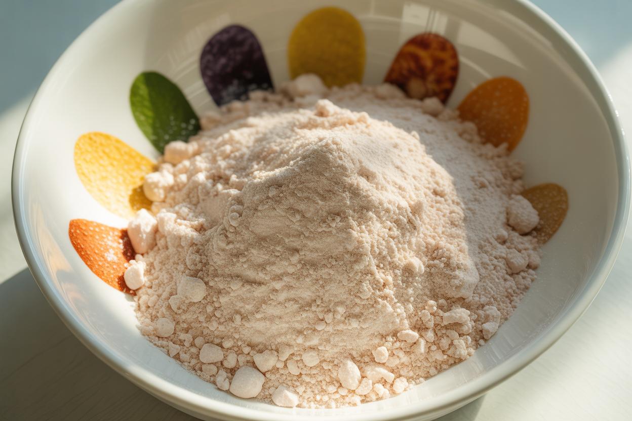 Ingredientes naturais para melhorar o metabolismo feminino dispostos sobre uma mesa