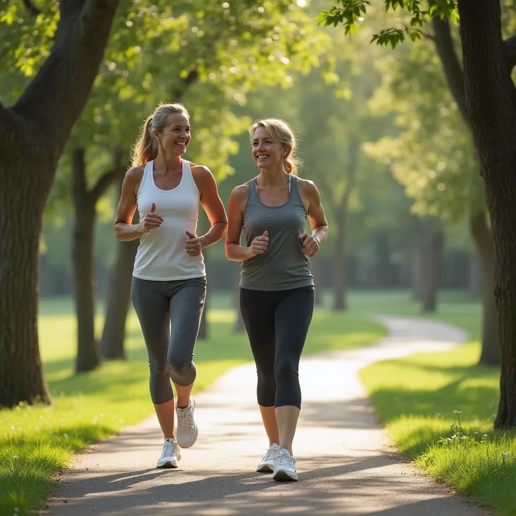 Pessoa praticando exercícios ao ar livre para prevenção do câncer