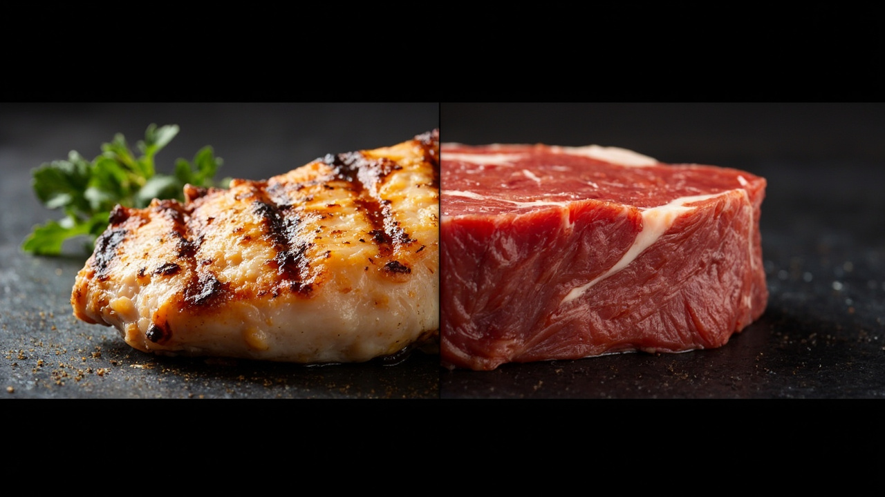 Frango vs Carne Vermelha: comparativo nutricional completo - hero