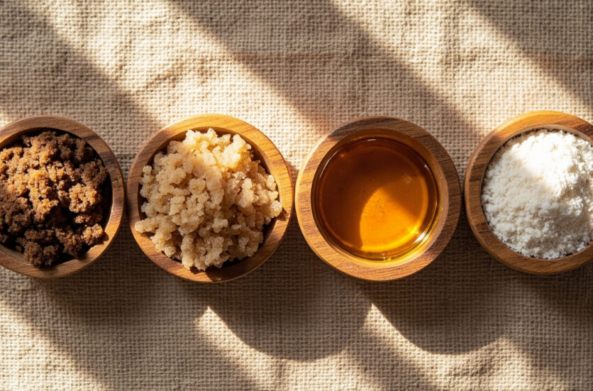  Açúcar mascavo, demerara, mel e xilitol: comparativo nutricional