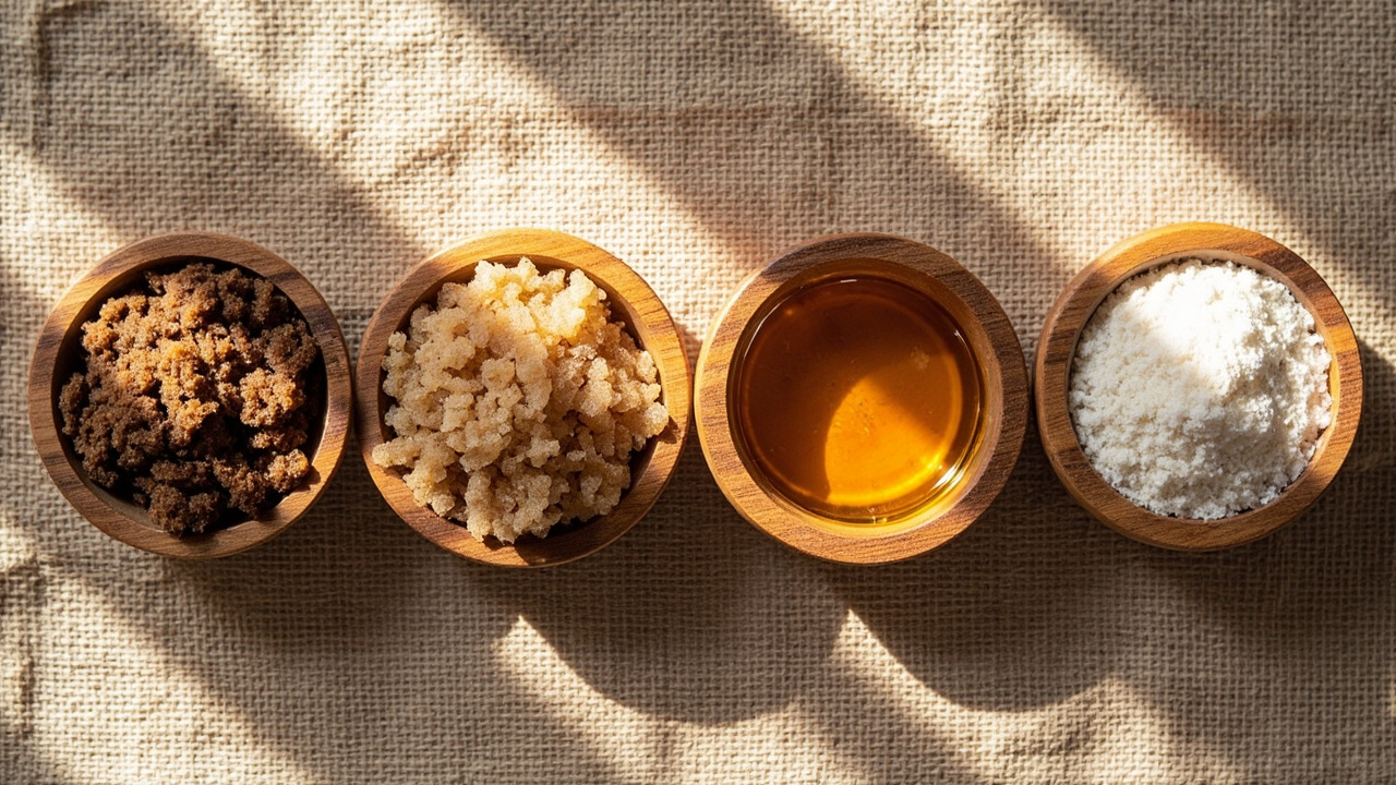 Açúcar mascavo, demerara, mel e xilitol: comparativo nutricional - hero