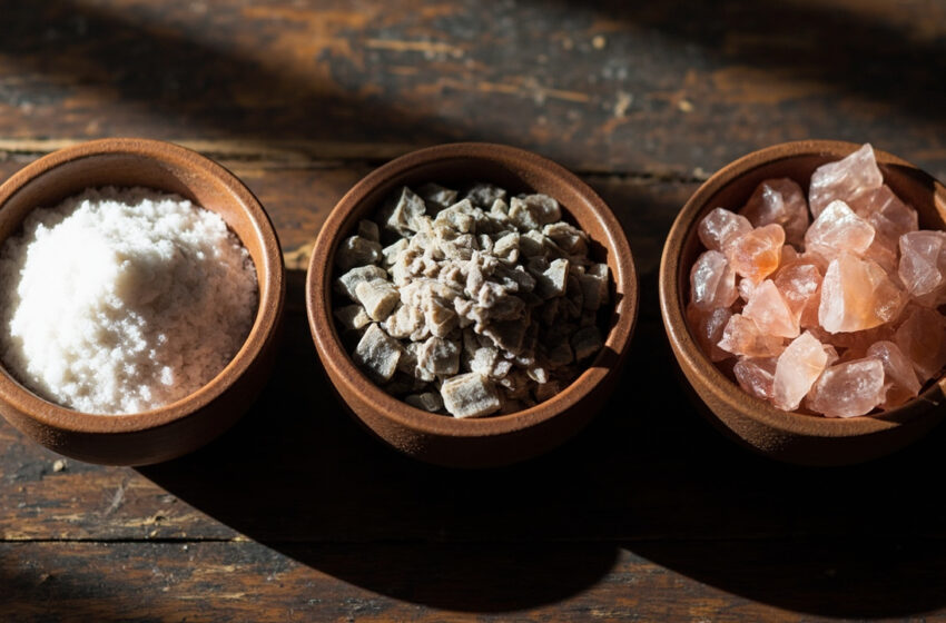  Sal rosa, sal marinho e sal comum: diferenças nutricionais