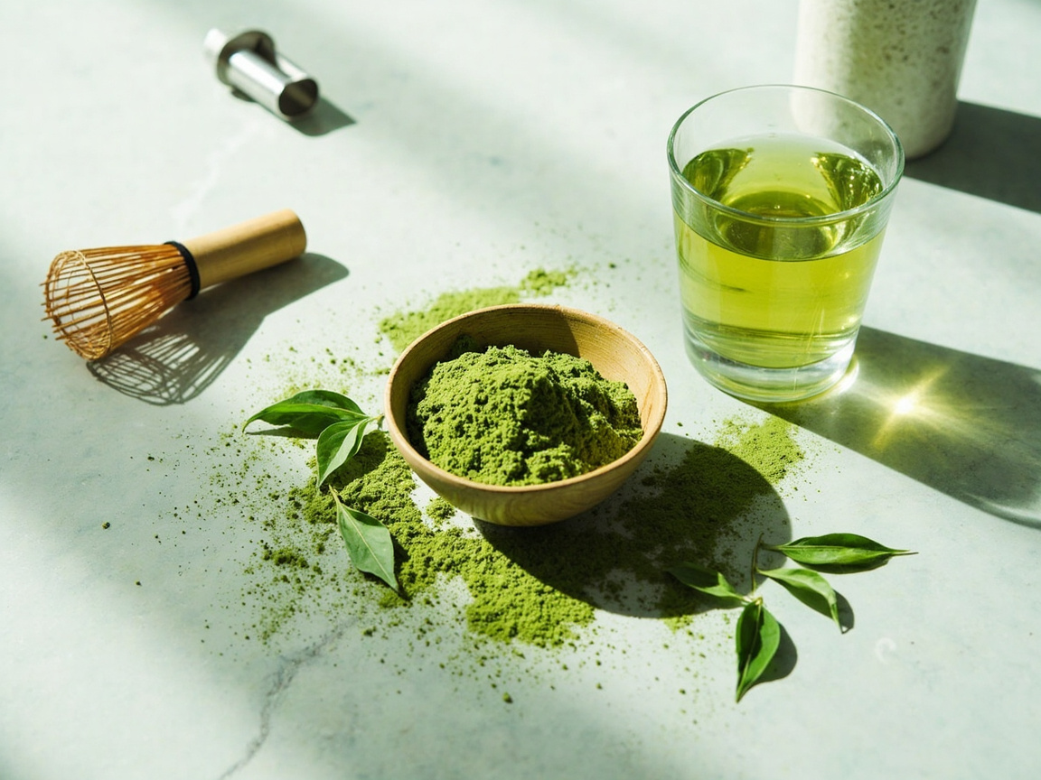 Composição nutricional do chá verde - imagem ilustrativa