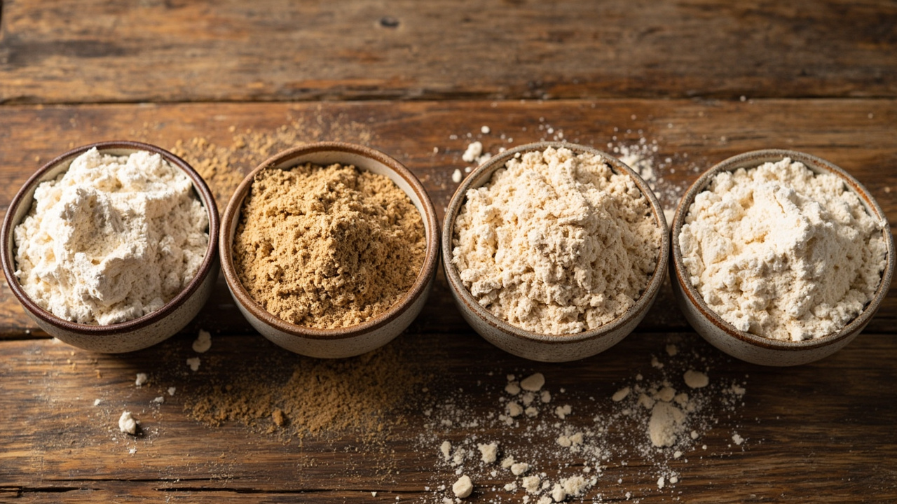 Farinha de trigo, integral, amêndoa e coco: comparativo completo - hero